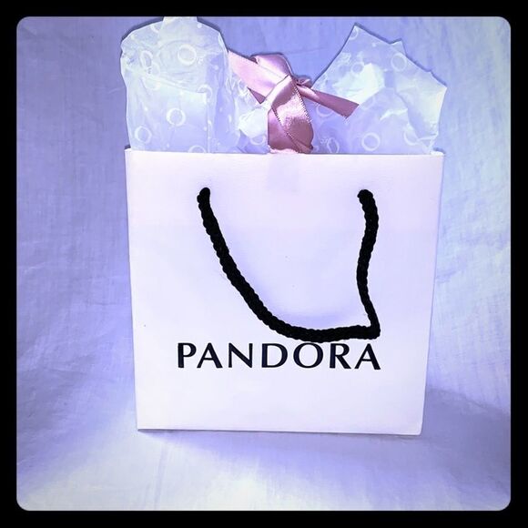 🌸 PANDORA Small Shopping Bag- 6.25” x 6.25” - Picture 1 of 3